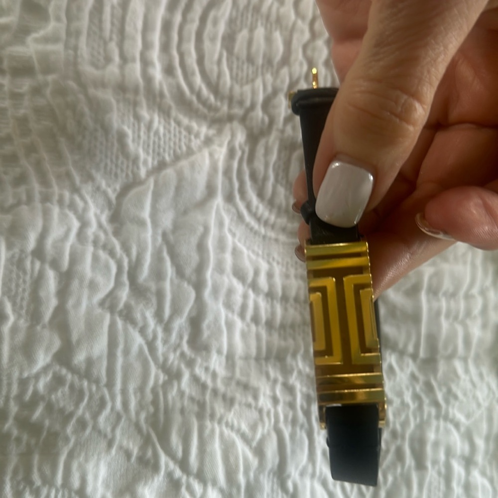 Tory Burch leather band with Fitbit